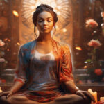 Affirmations in meditations with beautiful imagination