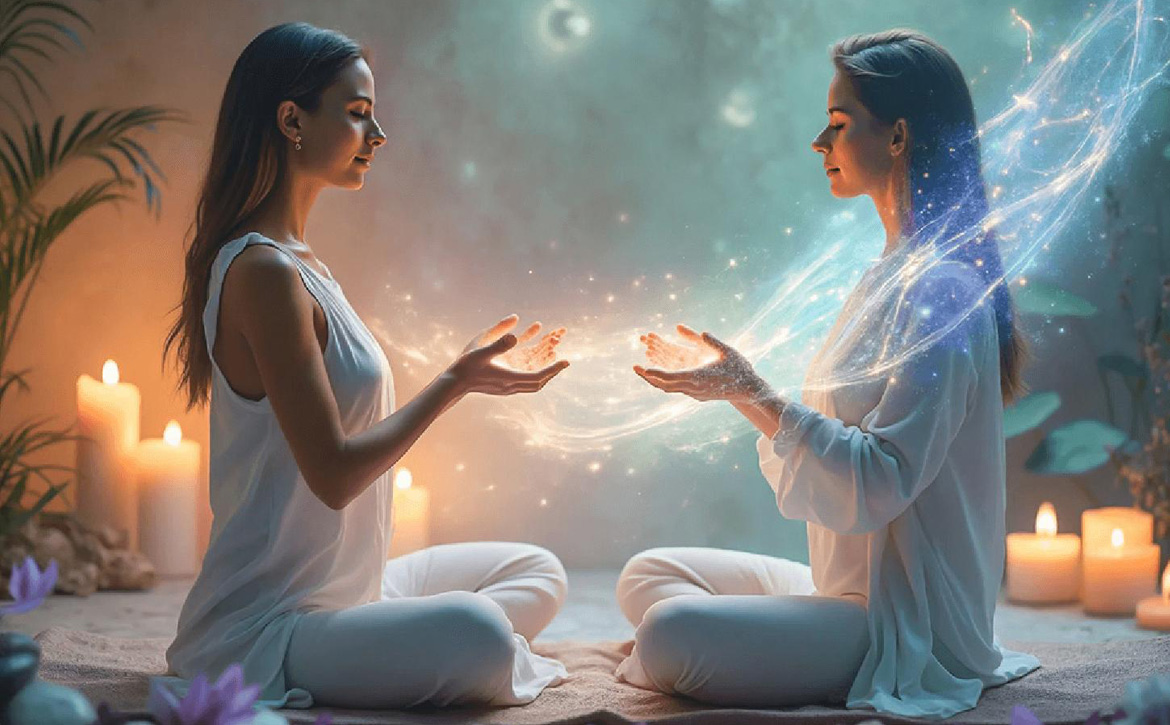 attunement and healing, love and tranquility